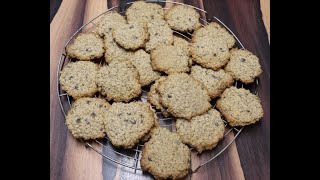 Haferkekse mit Schokodrops Variante 2  einfach lecker  vegan [upl. by Latsyrc445]