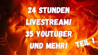 24 Stunden  35 YouTuber der Mega Livestream mit der Ultimativen Mysterybox Teil 1 [upl. by Evelin]