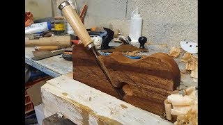 60 homemade shoulder plane  Rabot guillaume fait maison [upl. by Yc]