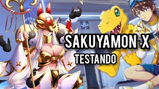 TESTANDO SAKUYAMON X UpBatalha Skills  DIGIMON NEW CENTURY  GENERATION [upl. by Ainocal]