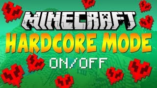 Minecraft Tutorial How to Turn Hardcore Mode OnOff  18  Easy No Mods [upl. by Areivax]