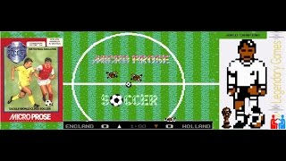 Microprose Soccer  C64  German Longplay  Legendary Games Podcast  C64 Games [upl. by Barbarese]