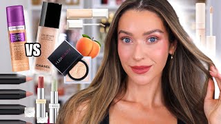 TESTING NEW MAKEUP LUXURY HIGH END amp DRUGSTORE [upl. by Sardse944]