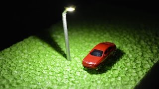 Scale Modelling Membuat lampu jalan skala 1200 menggunakan Led SMD 7020 amp Cotton buds [upl. by Haughay]