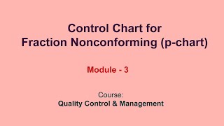 Control Chart for Fraction Nonconforming pchart [upl. by Lamp]