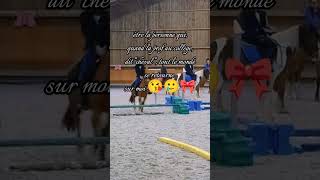 😭😂❤️🐴 equitation equestrian cheval college [upl. by Mairhpe]