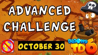 Bloons TD 6 Advanced Challenge  Cracked Map  No MK No Powers Used  October 30 2024 [upl. by Arekahs]