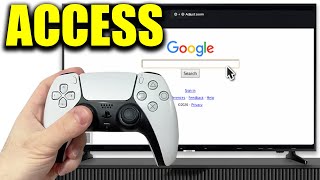 How To Use Google On PS5 Web Browser  2024 [upl. by Leilah]