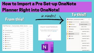 Creating a Simple OneNote Planner [upl. by Killy326]