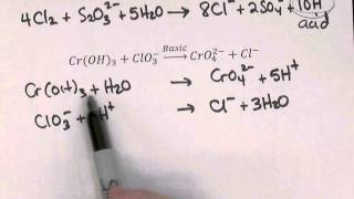 Balancing Redox Reactions with Half Reaction Method [upl. by Hutchings]