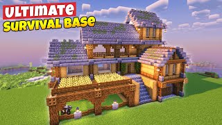 Minecraft Ultimate Survival House Tutorial⚒️ [upl. by Blossom]