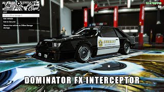 GTA 5 Online  Dominator FX Interceptor  Customization PC [upl. by Meehyr]