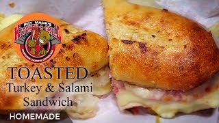 TOASTED TURKEY AND SALAMI SANDWICH RECIPE  RAY MACKS KITCHEN amp GRILL [upl. by Studley]