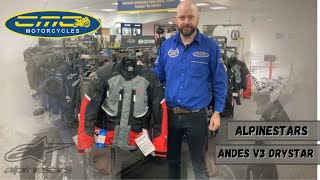 New Alpinestars Andes V3 Drystar Motorcycle Jacket In Depth Review [upl. by Scoter]