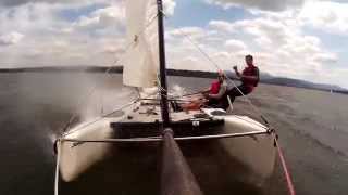 Hobie Wave Jib Trapeze SJCAM SJ4000 [upl. by Sutton]