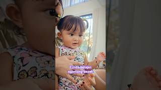 Cunda belajar ngomong bapak nih aunty dennycaknanbellabonita baby cundamani cunda cipung cunda [upl. by Rus]