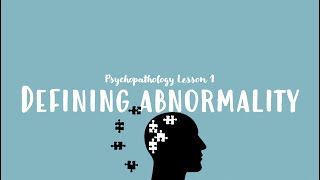 ALevel Psychology AQA Defining Abnormality [upl. by Alexandros]