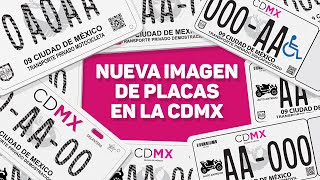 CDMX cambia imagen de las placas de autos [upl. by Latty]