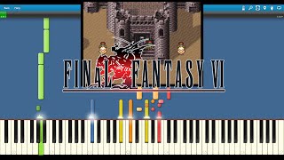 Final Fantasy VI  Figaro Castle Synthesia [upl. by Nnanaej633]