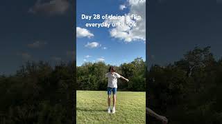 Day 28 of doing a flip everyday until 10k subs flip alphabet subscribe viralvideo shorts [upl. by Celene242]