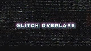 Glitch Overlay Pack  Numbers TV Camera Overlays amp More [upl. by Eeramit]