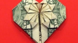 Origami Dollar Heart amp Star Tutorial  How to make a Dollar heart with star [upl. by Elodia]