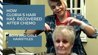 Short Thin Hair Recovering From Hodgkins Lymphoma Cancer Hairstyle ♋ Over 60 Hairstyle [upl. by Nil]