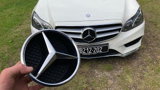 Mercedes W212  How To Change Grille Star [upl. by Ahseile263]