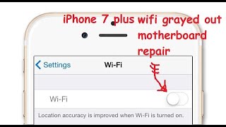 iphone 7 plus wifi grayed out this is why amp how to fix it [upl. by Elleinwad]