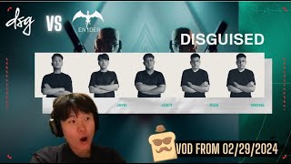 DisguisedToast is watching VALORANT DSG vs ENDER Epic Return VOD from 02292024 [upl. by Yreva]