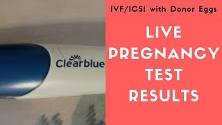 Live Pregnancy Test Results BPN or BFP IVFICSI Vlog [upl. by Mulvihill704]