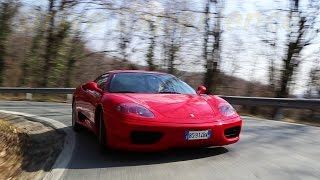 Pure Sound Ferrari 360 Modena Manuale  Davide Cironi Drive Experience [upl. by Lindner]