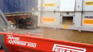 Quivogne UKs Perard TranseXpress unloading overweight lorry into another lorry [upl. by Aihsel]