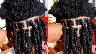 Best Protective Hairstyle for Length retention  Natural hair twists  Twist outs [upl. by Eellehs]