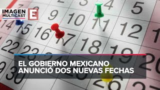 Así es el calendario de días festivos oficiales en México 2024 [upl. by Airuam]