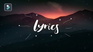 Filmora Lyrics Video Tutorial  Kinetic Typography Lyrics Video [upl. by Aihsiym]