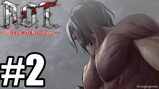 Attack on Titan Wings of Freedom  Gameplay Walkthrough Part 2  PS4 English [upl. by Ahsirak]