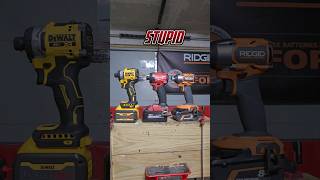 This Is Stupid milwaukee dewalt ridgid impactdriver diy howto stupid wtf ProfessionalTools [upl. by Shorter126]