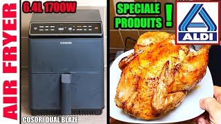 Je teste des produits ALDI avec AIRFRYER de COSORI DUAL BLAZE FRITEUSE AIR CHAUD SANS HUILE AMAZON [upl. by Lelah]