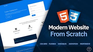 Build a Responsive Website  HTML CSS Grid Flexbox amp More [upl. by Eninaj30]