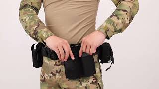 Yakeda 7 in 1 Tactical Modular Equipment System Molded Duty Belt Set for Law Enforcement [upl. by Hemingway]