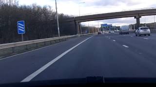 M1 Southbound J27 Heanor Hucknall [upl. by Boser656]