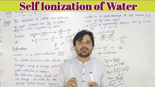 Self Ionization of Water Class 10 Autoionization of Water  MT CHEMISTRY [upl. by Isla]