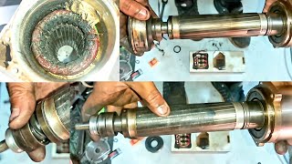 CNC Air Cooled Spindle Motor repair  Motor coil damage  heat problem  bearing damage problem [upl. by Ecirtnom444]