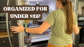 Budget DOLLAR TREE organization ideas  organize your refrigerator and home on a budget [upl. by Reginald]