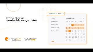 How to change permissible range dates [upl. by Edlitam90]