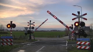 Spoorwegovergang Echteld  Dutch railroad crossing [upl. by Varhol646]