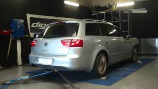 Seat Exeo tdi 120cv  189cv reprogrammation moteur dyno digiservices [upl. by Vinnie295]