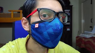 Wildcraft SUPERMASK W95 Reusable Washable Mask First Impressions Review best mask with neck strap [upl. by Harper813]