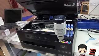 cara ink charging printer epson L4150 dan unboxing printer epson L4150 [upl. by Mailli]